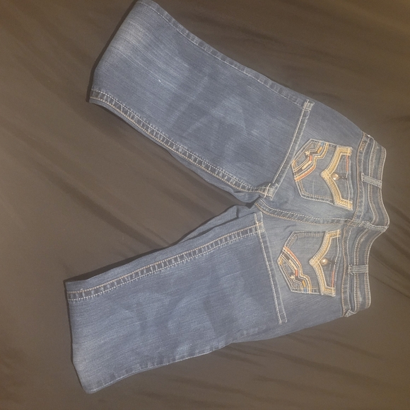 Ariat Ruby Women's Flair Leg Blue Jeans - Picture 2 of 4